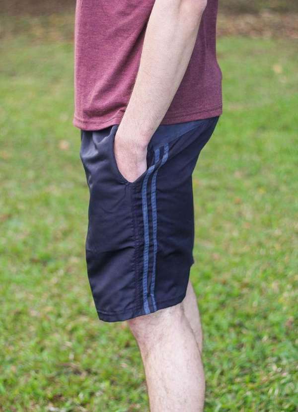 Cia da Malha - Bermuda Masculina Adulta Tactel Cinza 2 3