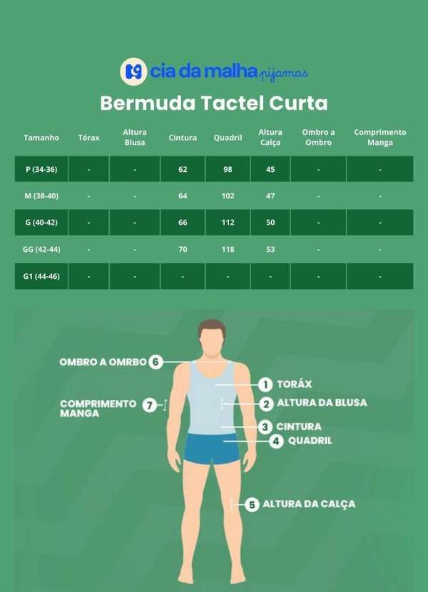 Cia da Malha - Bermuda Masculina Adulta Tactel Cinza 2 7