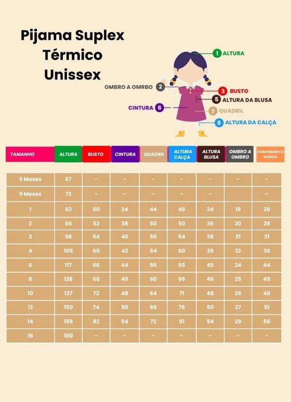 Cia da Malha - Pijama Infantil Inverno Termico Preto 3