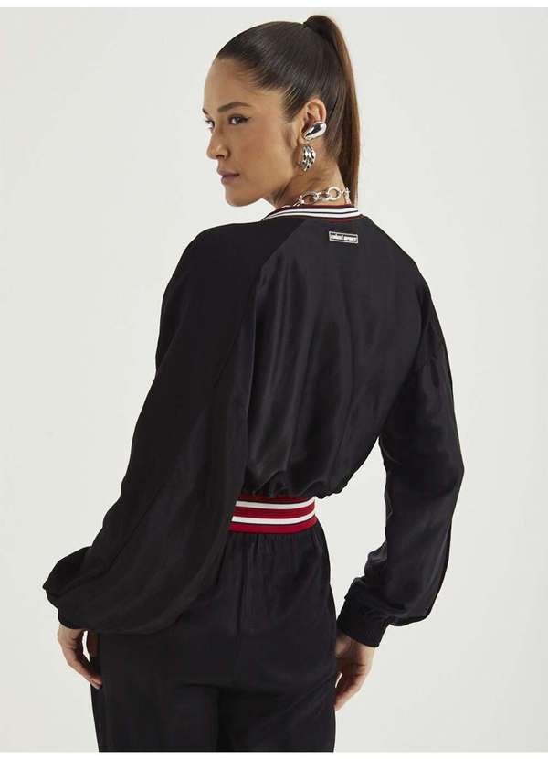 Colcci - Jaqueta Cropped Bomber Sport Style - Preto 2