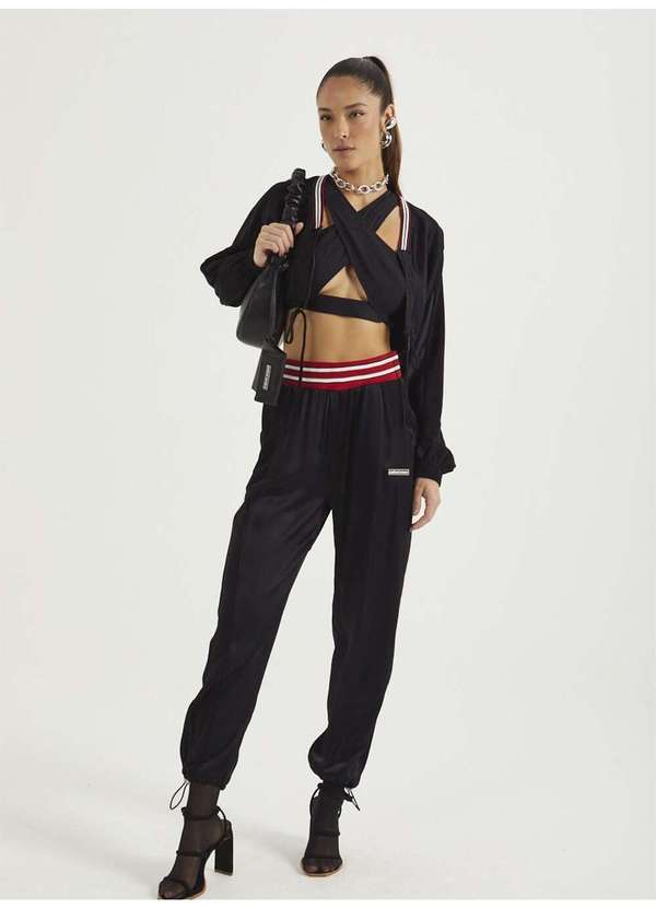 Colcci - Jaqueta Cropped Bomber Sport Style - Preto 4