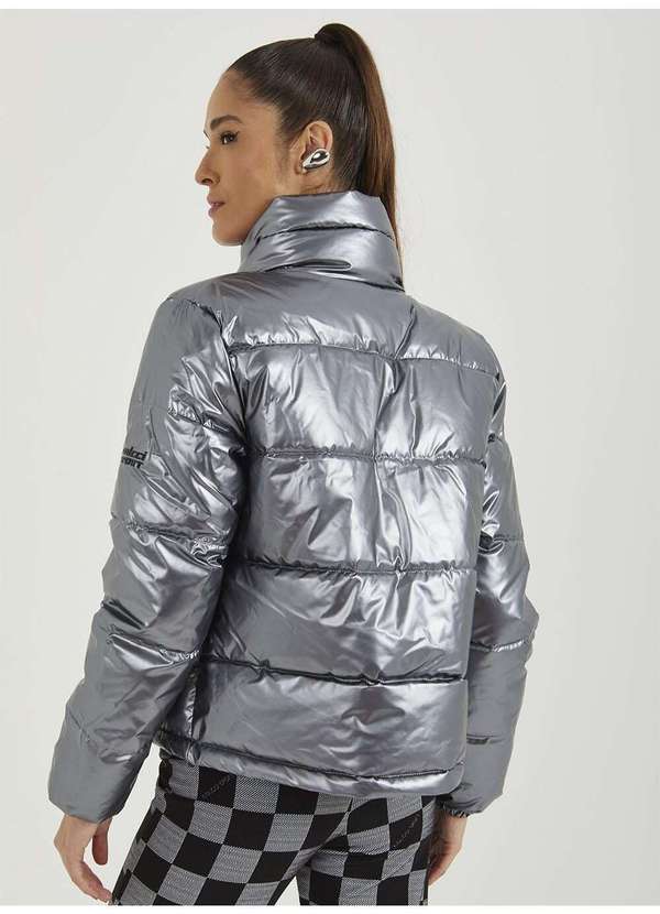 Colcci - Jaqueta Puffer Metalizada Prata - Prata 2