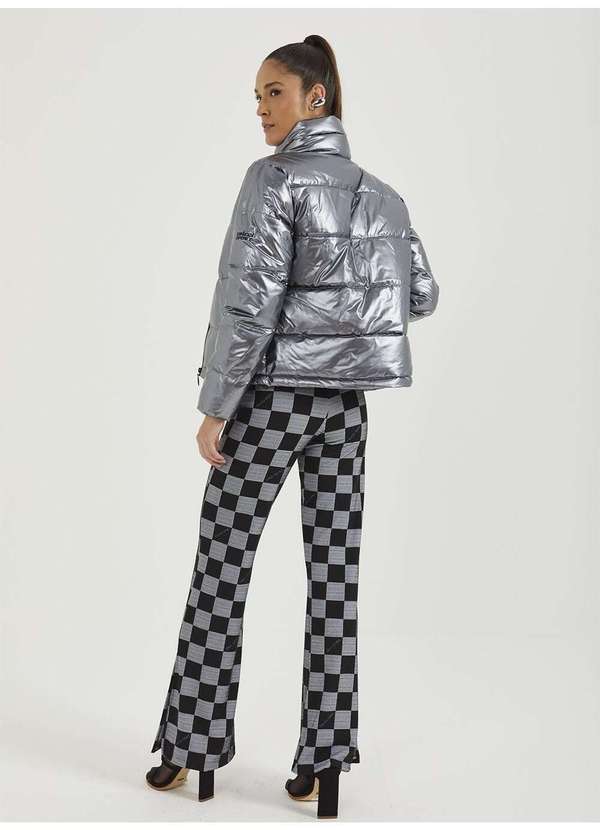 Colcci - Jaqueta Puffer Metalizada Prata - Prata 3
