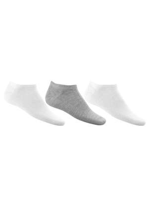 Meia Sapatilha Keny Kit C/3 Kn25-10040 Branco/Cinza Alex Shoes