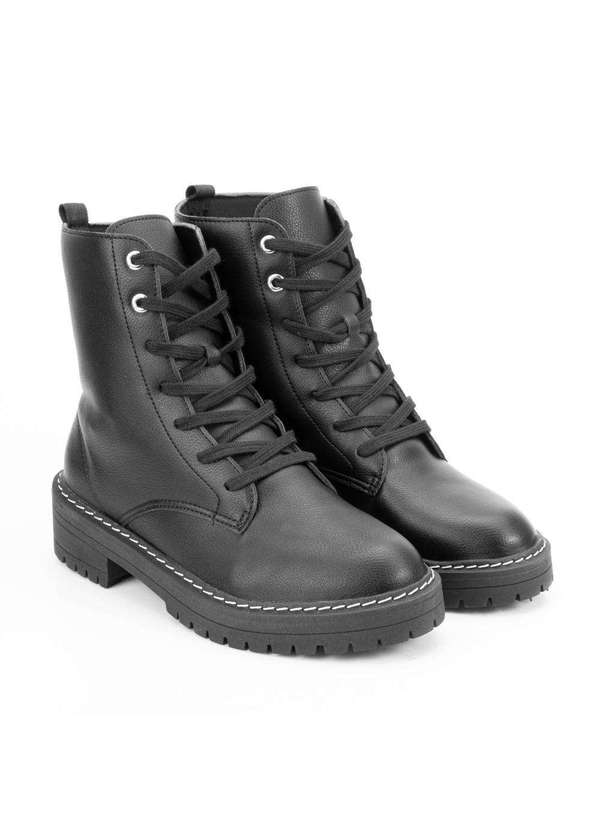 Bota Coturno Bebecê e Meia Bc23-T24222 Preto Alex Shoes