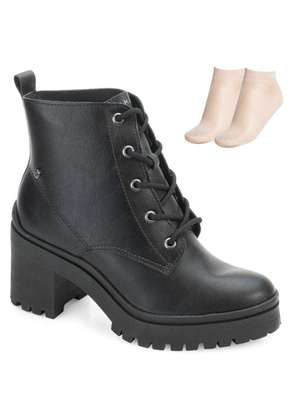 Bota Coturno Ramarim e Meia Rm24-23501 Preto Alex Shoes