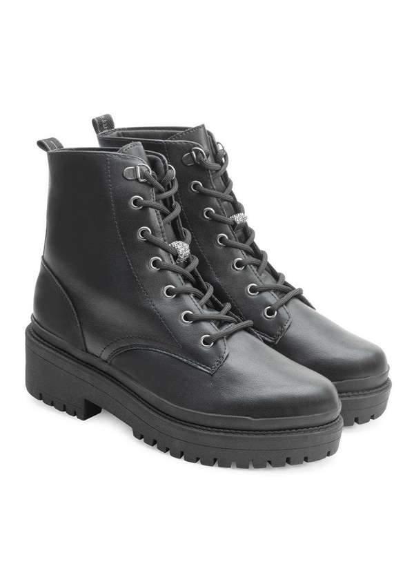 Via Marte Bota Coturno Via Marte e Meia Vm24-00500 Preto