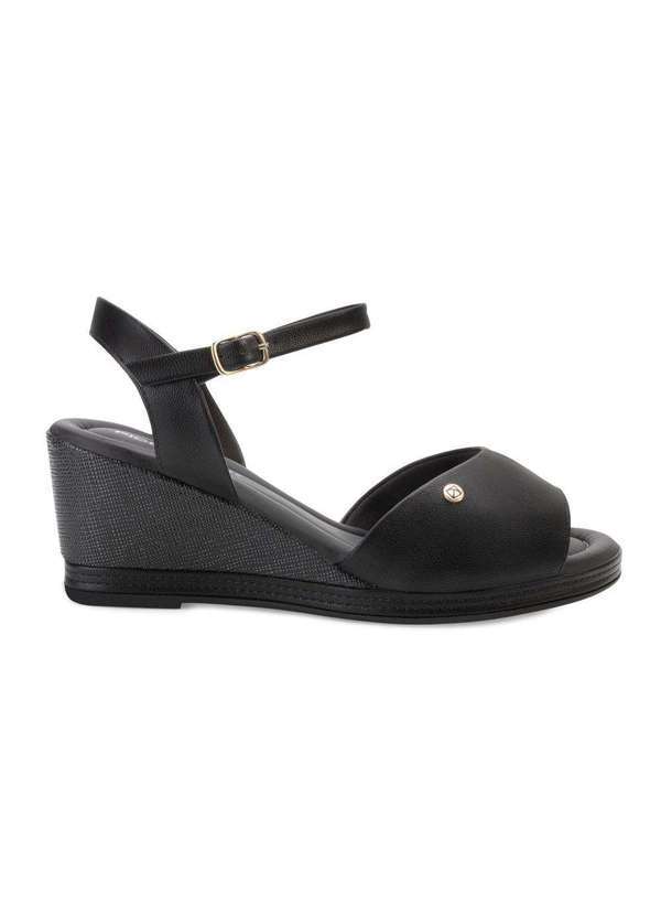 Sandália Anabela Piccadilly Pd24-40821 Preto - Alex Shoes