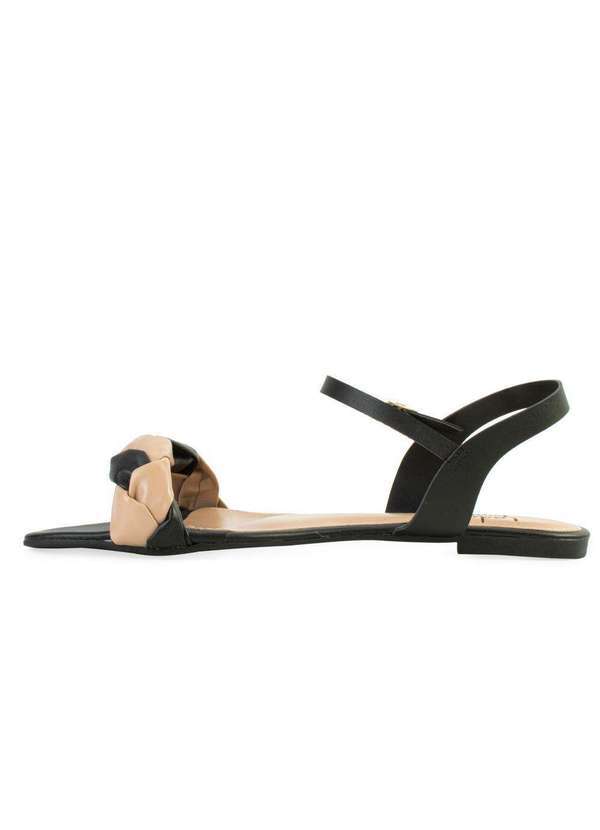 Sandália Lady Queen Am22-14111 Preto/Nude - Alex Shoes