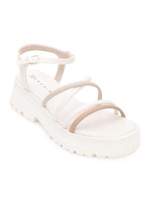 Sandália Plataforma Ramarim Rm24-24382 Creme/Bege Alex Shoes