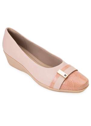 Sapato Salto Anabela Piccadilly Pd22-14318 Rosê Alex Shoes