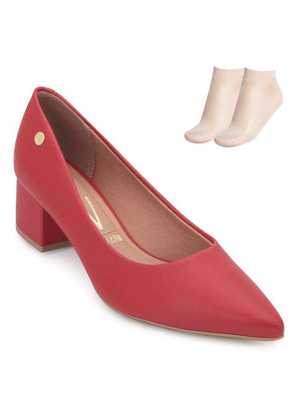 Sapato Scarpin Vizzano e Meia Vz24-12203 Vermelho Alex Shoes