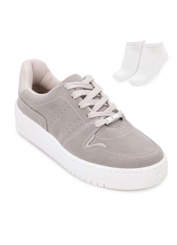 Tênis Casual Vizzano e Meia Vz24-13891 Cinza Alex Shoes