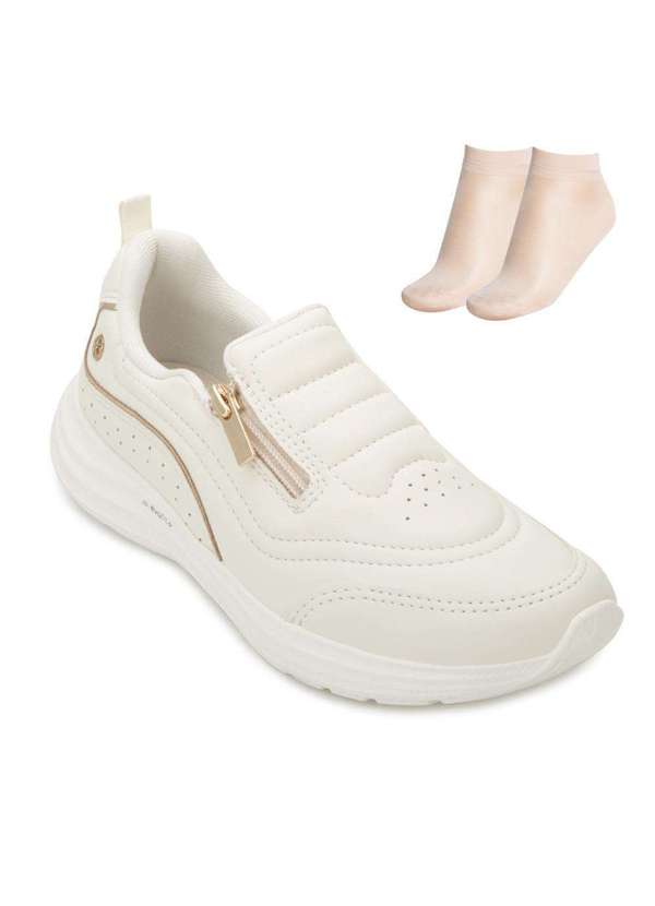 Kolosh Tênis Esportivo Kolosh e Meia Kl25-E0295 Creme