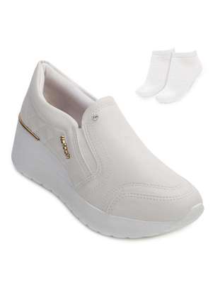 Tênis Kolosh Slip On Upper e Meia Kl24-C3565 Branco Alex Shoes