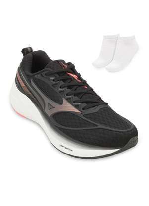Tênis Mizuno Space 4 e Meia Mz24 Marinho/Rosa - Alex Shoes