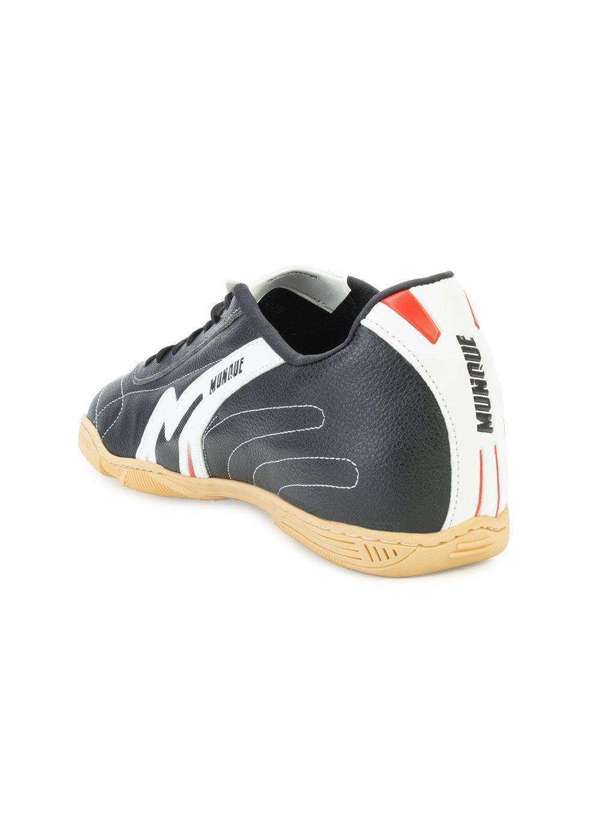 Chuteira Futsal Munique Mn23-714 Preto/Branco - Alex Shoes