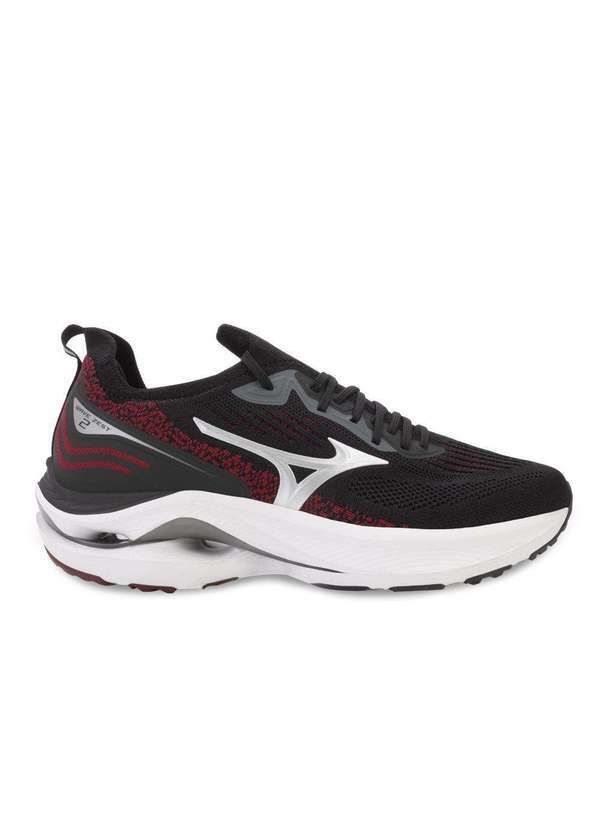 Tênis Corrida Mizuno Wave Zest 2 e Meia Mz24 Preto/Vermelho - Alex