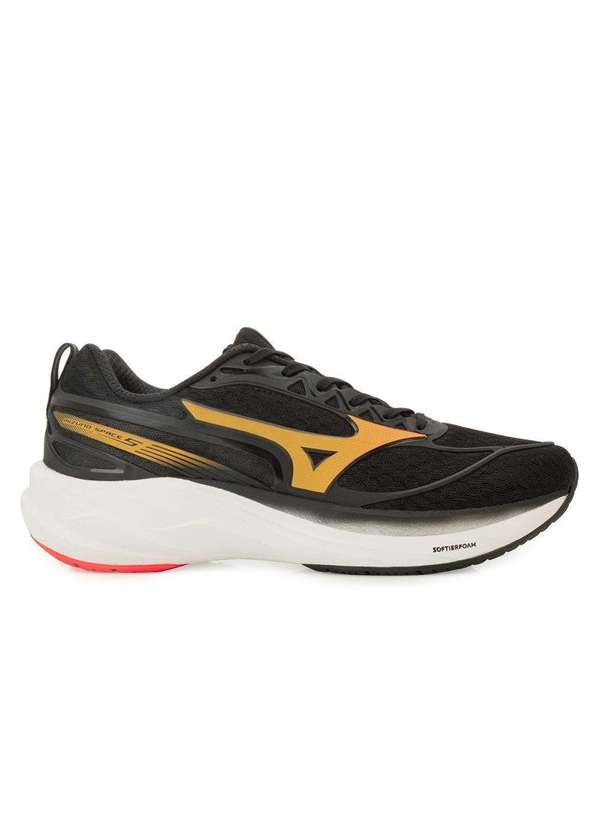 Tênis Mizuno Space 5 Mz25 Preto/Laranja - Alex Shoes
