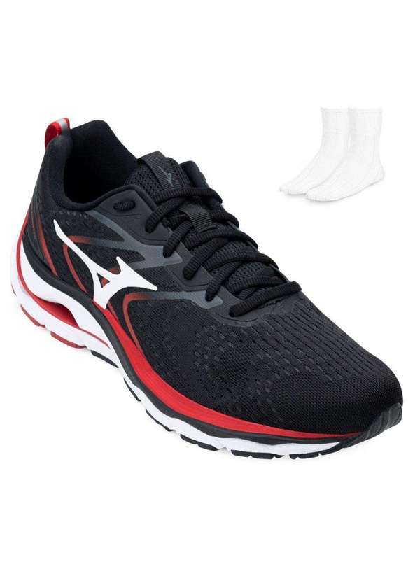 Mizuno wave vermelho e preto hotsell