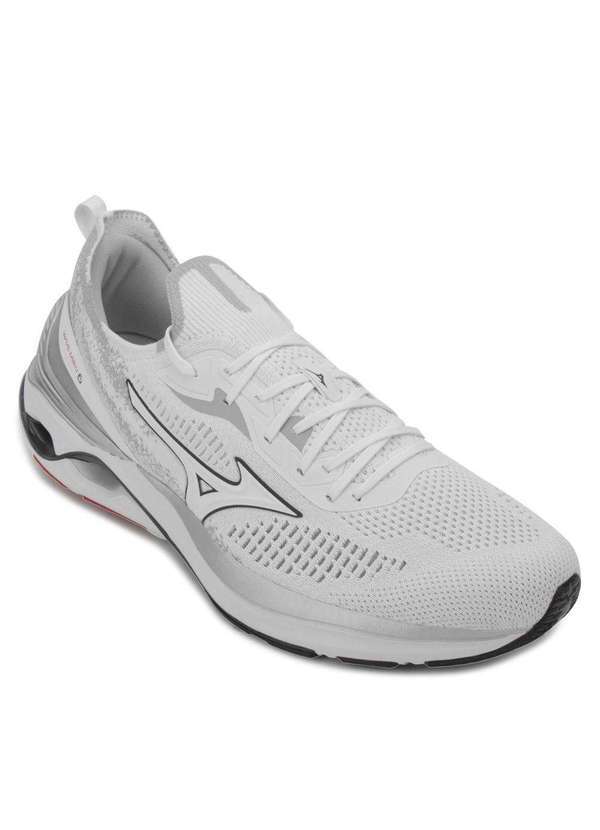 Tênis Mizuno Wave Mirai 6 Mz24 Branco/Cinza - Alex Shoes