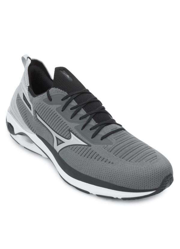Tênis Mizuno Wave Mirai 7 Mz25 Chumbo/Cinza - Alex Shoes