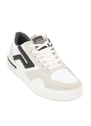 Tênis Pegada Couro Pg25-11195 Branco/Preto Alex Shoes - Main Image