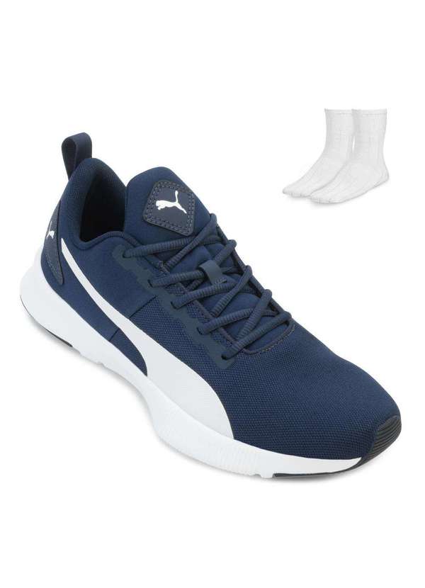 Puma Tênis Puma Flyer Runner e Meia Pm24-30969 Marinho/Branco - Main Image