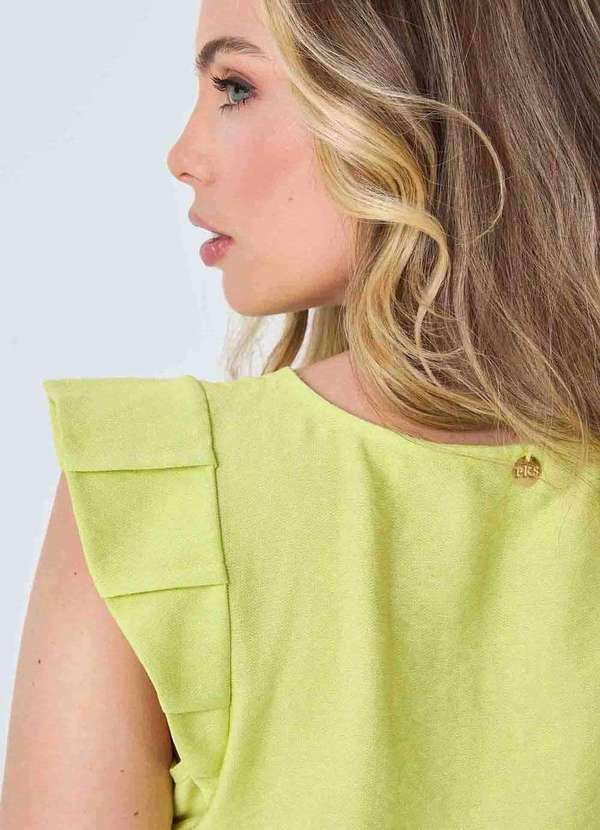 Pks - Blusa Pks Manga Curta Verde 4