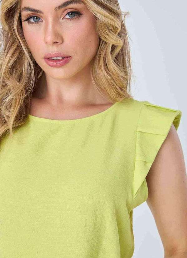 Pks - Blusa Pks Manga Curta Verde 6