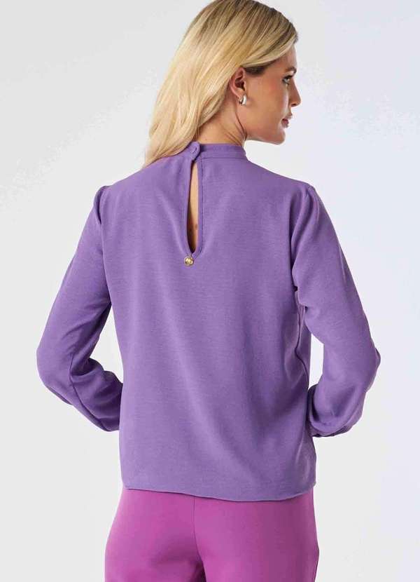 Pks - Blusa Pks Manga Longa Roxo 2