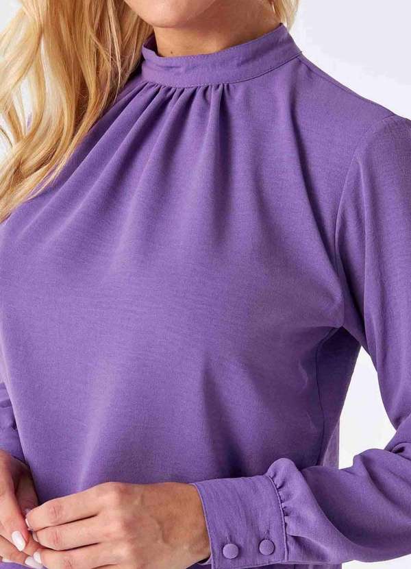 Pks - Blusa Pks Manga Longa Roxo 3