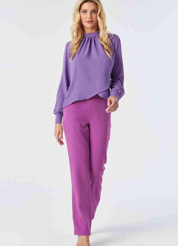 Pks - Blusa Pks Manga Longa Roxo 5