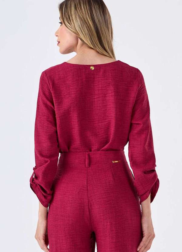 Pks - Blusa Pks Manga Longa Roxo 2