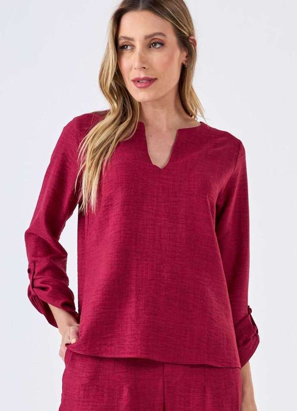 Pks - Blusa Pks Manga Longa Roxo 4