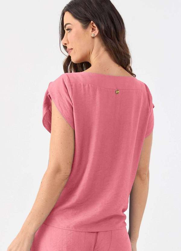 Pks - Blusa Pks Viscose Rosa 2