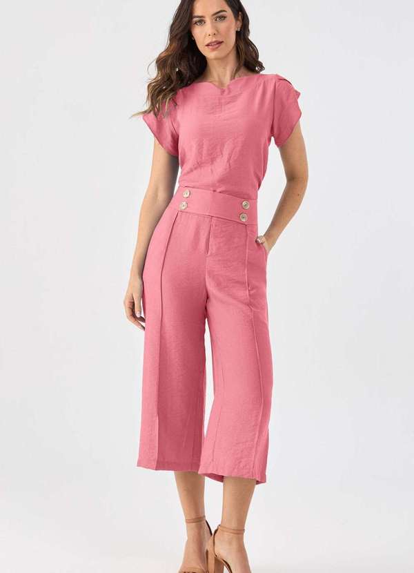 Pks - Blusa Pks Viscose Rosa 4