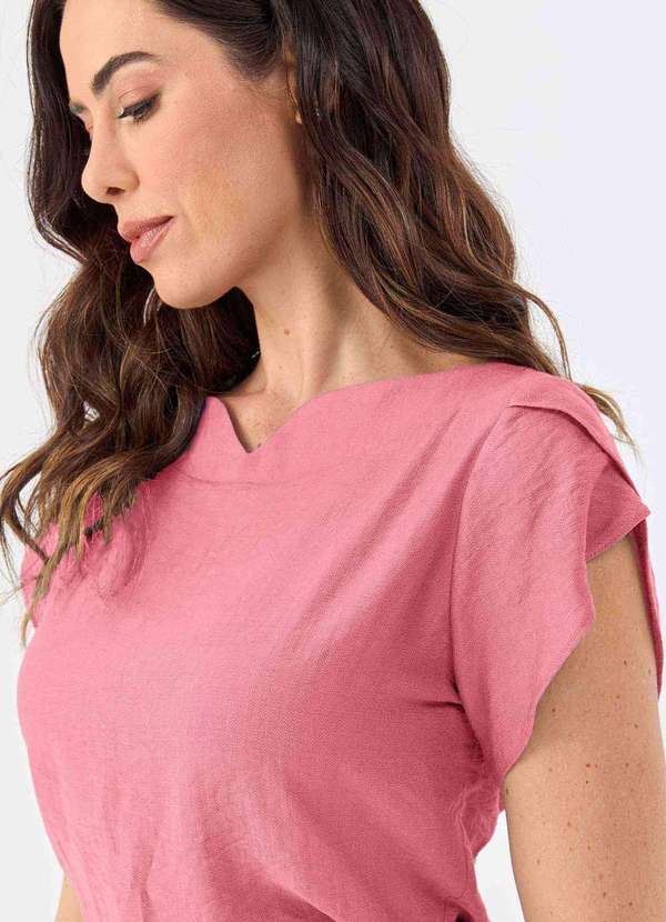 Pks - Blusa Pks Viscose Rosa 5