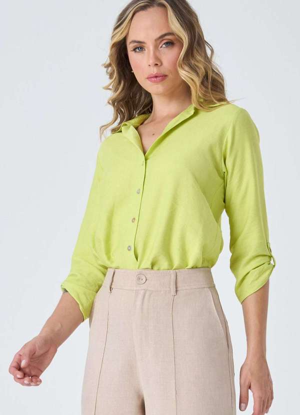 Pks - Camisa Pks Manga 7/8 Verde