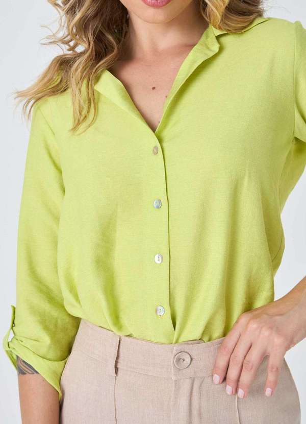 Pks - Camisa Pks Manga 7/8 Verde 3