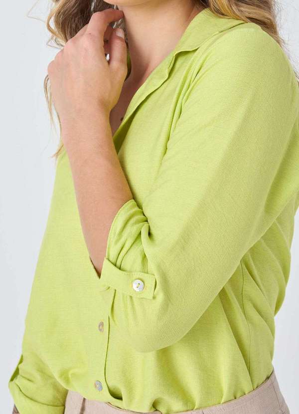 Pks - Camisa Pks Manga 7/8 Verde 5