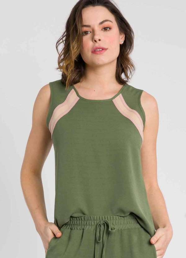 Pks - Regata de Linho com Tarjas Verde 1