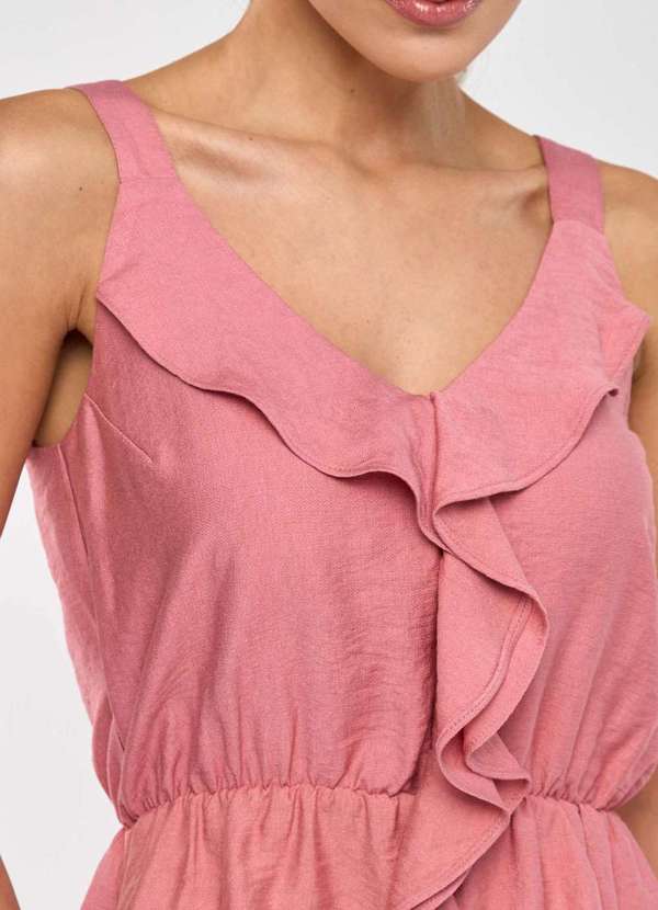 Pks - Regata Pks Peplum Viscose Rosa 3