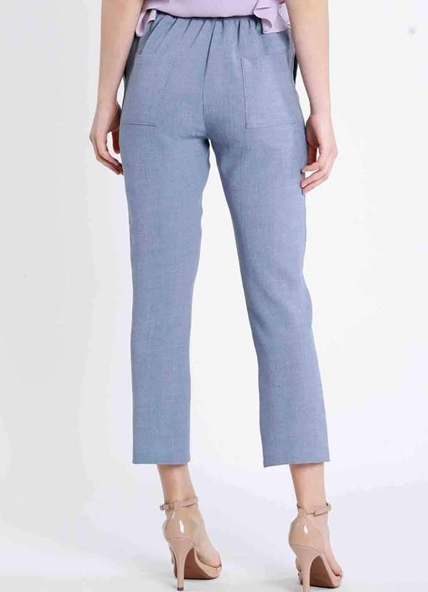 Pks - Calca Alfaiataria com Cinto Azul 2