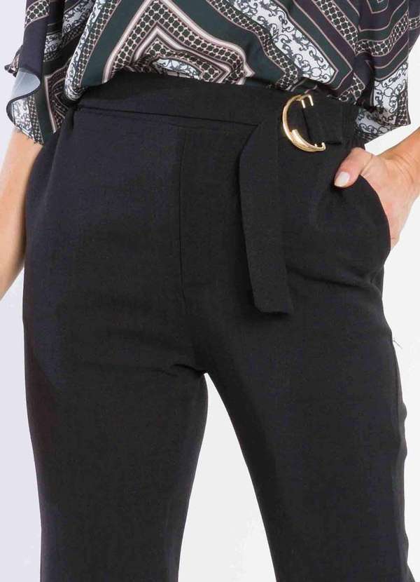 Pks - Calca Alfaiataria Linho Preto 3