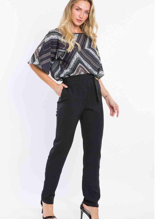 Pks - Calca Alfaiataria Linho Preto 5