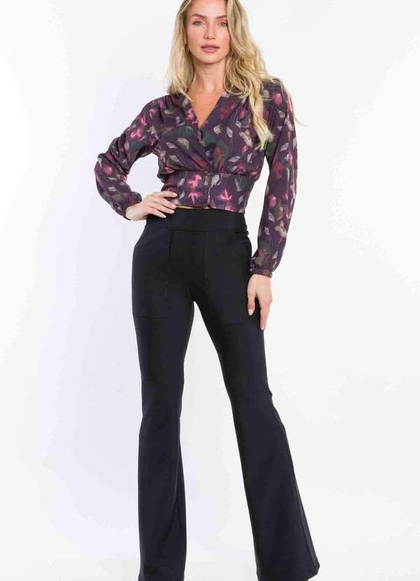 Pks - Calca Flare Preto 4