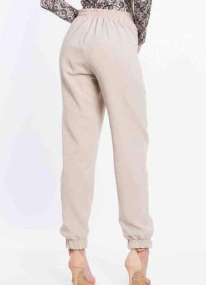 Pks - Calca Jogging Linho Bege 1