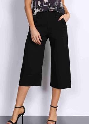 Calça Pantalona Curta CalÃ§a Larga Curta Calça Pantalona Curta