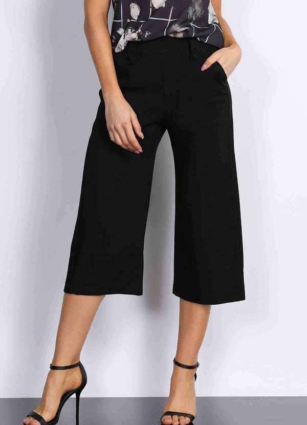 Pks - Calca Pantacourt Alfaiataria Preto